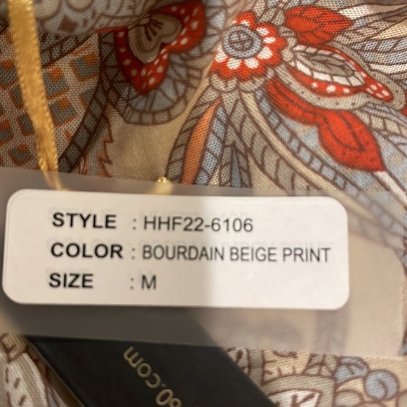 House of Harlow 1960 florals maxi dress size m - Picture 5 of 6